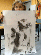 dibujo a carboncillo