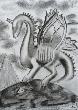 dragón a carboncillo