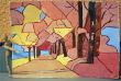 paisaje a tintas planas